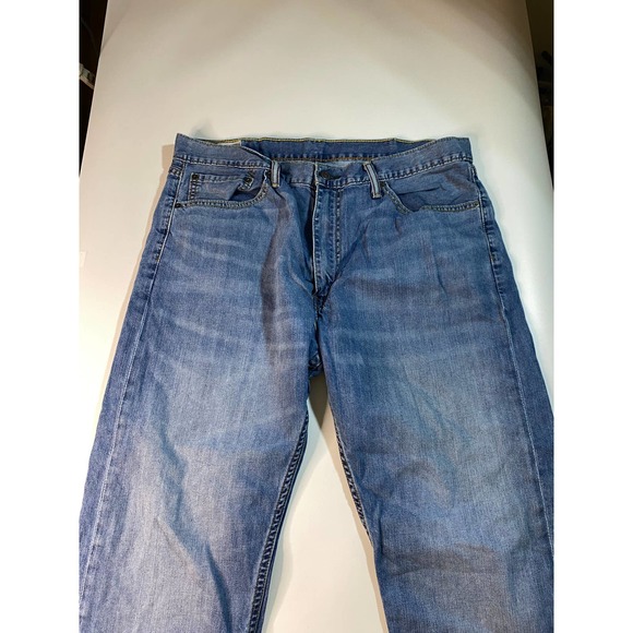 Levis 505 Regular Straight Fit Jeans Mens Size 38x30 - Picture 4 of 7